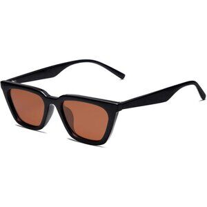 Polarized Narrow Square Cateye Sunglasses Retro Trendy Driving Womens UV400